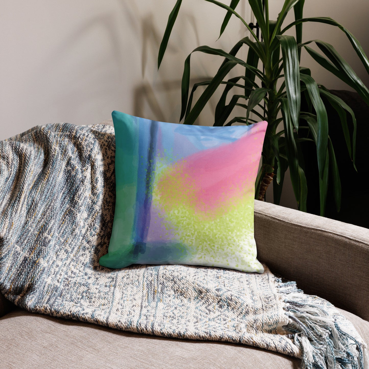 Home goods - Premium Pillow -Jennifer - Forever Rainbow Gaurdian