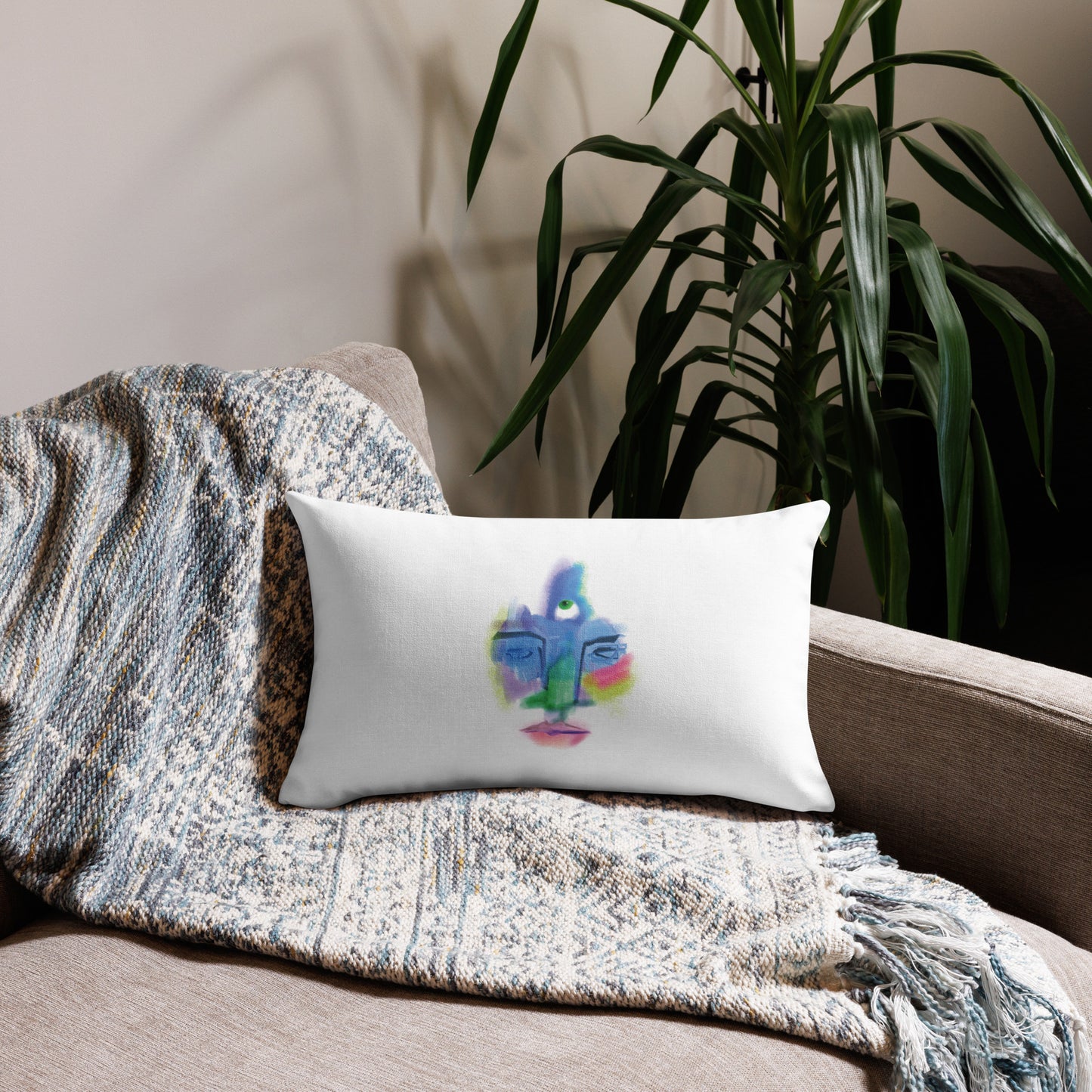 Home goods - Premium Pillow -Jennifer - Forever Rainbow Gaurdian