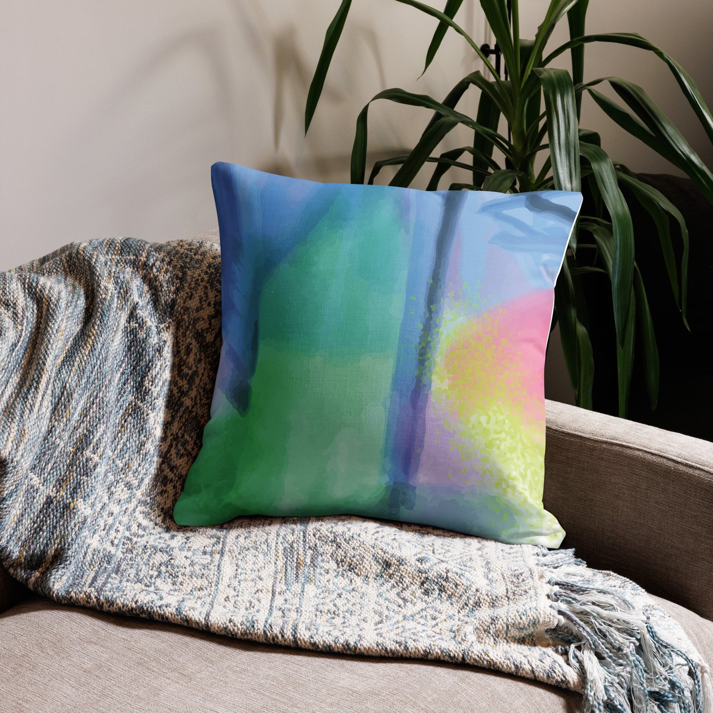 Home goods - Premium Pillow -Jennifer - Forever Rainbow Gaurdian